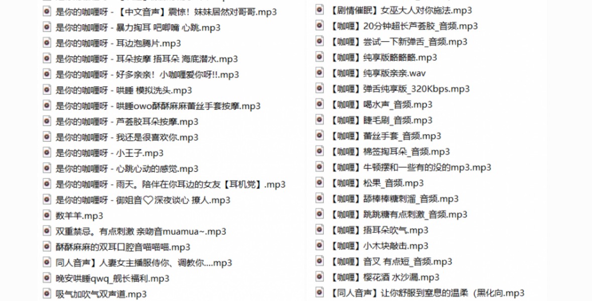 不要吃咖喱全部舰长音频【74A 1.2G】