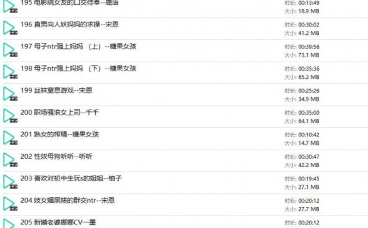 糖果屋最新系列195-205共11部