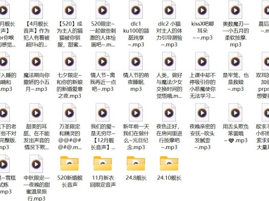 B站五月织姬ctsu舰长中文音声音频全集